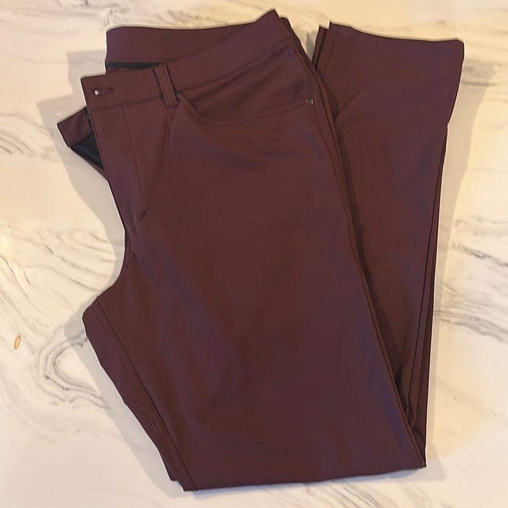 Lululemon ABC Slim Men's Maroon Pants. Size 36